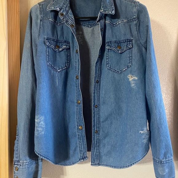 Miley Cyrus & Max Azria jean jacket - Picture 1 of 4